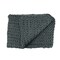 Northlight Smokey Gray Cable Knit Plush Throw Blanket 50" x 60"